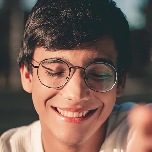 Glasses Metal Frame with Anti Eyestrain UV Glare - Picture 8 of 8